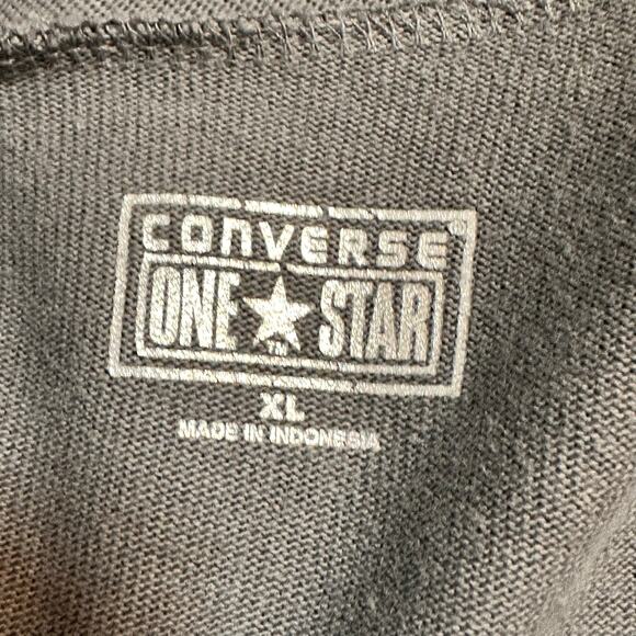 Converse One Star Gray Wrap Neck Cardigan Jacket NWT Sz XL - Picture 3 of 9
